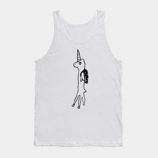 Unicorn Goes to School Tank Top